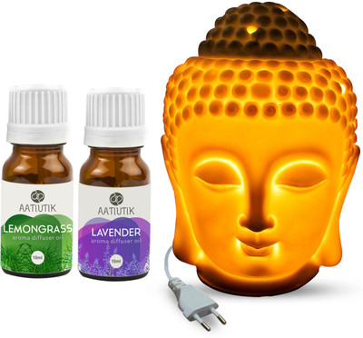 Aatiutik Lavender, Lemongrass Diffuser Set AT-eBUDDHA_LG_LV(3 x 6.67 ml)