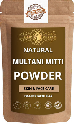 

Ayur Blessing Multani Mitti Powder For Face , Skin, Face Packs, Oil Control | Skin Care Face Pack | Exfoliation | 100% Natural, Pure(150 g)