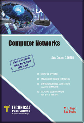 Computer Networks For Anna University ( Iv-Cse,V-It- 2013 Course ) 1 Edition(English, Paperback, V.S.BAGAD, I.A.DHOTRE)