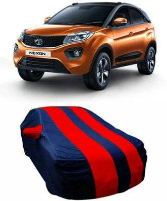 ANLOPE Car Cover For Tata Nexon (With Mirror Pockets)(Blue, Red)
