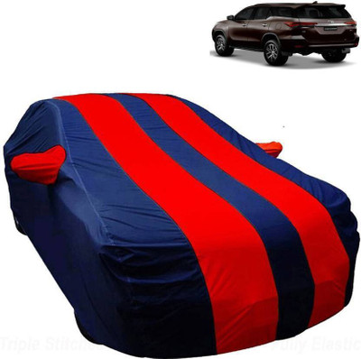 ANLOPE Car Cover For Toyota Fortuner Old (With Mirror Pockets)(Blue, Red)