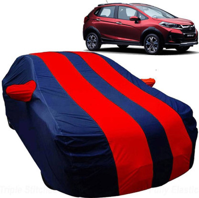 AUTO STAR Car Cover For Honda WR-V (With Mirror Pockets)(Red, Blue)