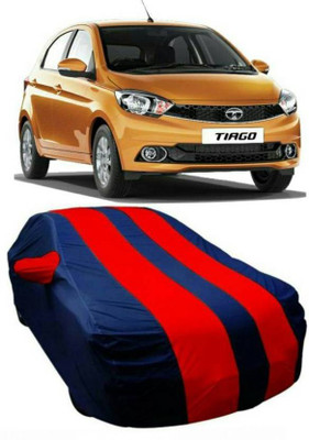 ANLOPE Car Cover For Tata Tiago (With Mirror Pockets)(Blue, Red)