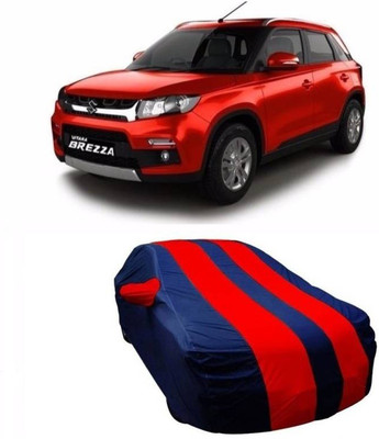 ANLOPE Car Cover For Maruti Suzuki Vitara Brezza (With Mirror Pockets)(Blue, Red)