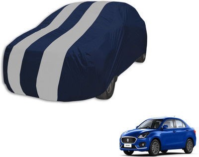 MOCKHE Car Cover For Maruti Suzuki Swift Dzire (Without Mirror Pockets)(Blue, Silver, For 2018 Models)