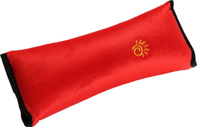 Futaba Red Cotton Car Pillow Cushion for Universal For Car(Rectangular, Pack of 1)