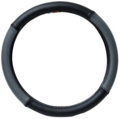 SPEEDZZ Steering Cover For BMW 7 Series(BLACK, Leatherite)