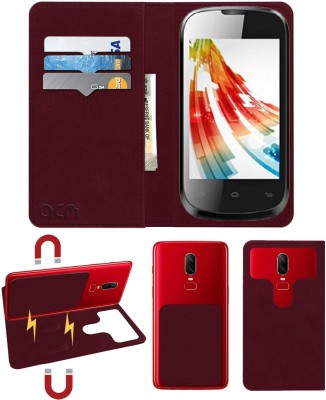 ACM Flip Cover for Celkon A79(Maroon, Cases with Holder, Pack of: 1)