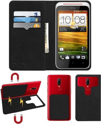 ACM Flip Cover for Htc Desire Xc(Black, Cases with Holder, Pack of: 1)