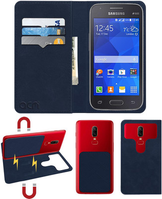 ACM Flip Cover for Samsung Galaxy S Duos 3 Sm-G313hu(Blue, Cases with Holder, Pack of: 1)