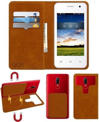 ACM Flip Cover for Karbonn Smart A50s(Gold, Cases with Holder, Pack of: 1)