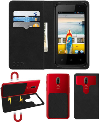 ACM Flip Cover for Micromax Bolt A37b(Black, Cases with Holder, Pack of: 1)