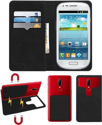ACM Flip Cover for Samsung Galaxy S4 Mini I9195(Black, Cases with Holder, Pack of: 1)
