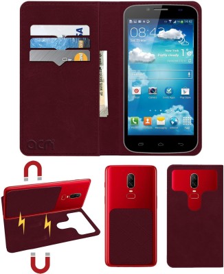 ACM Flip Cover for Karbonn Titanium S6(Maroon, Cases with Holder, Pack of: 1)