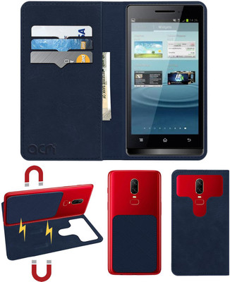 ACM Flip Cover for Karbonn Smart A7 Star(Blue, Cases with Holder)