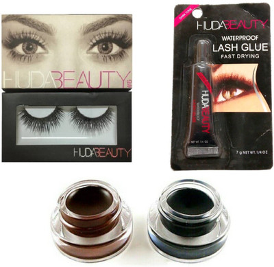 

Hubshi Eyelashes Kajal Eyeliner & Lash Glue(Set of 1)
