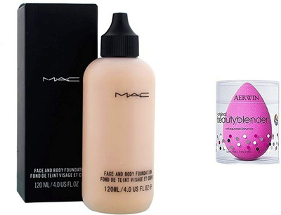 

Aerwin Puff And Face And Body Foundation(Set of 2)