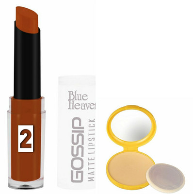 

Blue Heaven LIPSTICK GOSSIP AND COMPACT MATTE EFFECT(Set of 2)