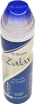 

Al Nuaim ZATAX LONG LASTING BODY SPRAY ALCOHOL FREE Body Spray - For Men & Women(200 ml)
