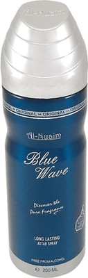 

Al Nuaim BLUE WAVE LONG LASTING BODY SPRAY ALCOHOL FREE Body Spray - For Men & Women(200 ml)
