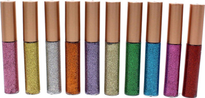

Futaba Glitter Liquid Eyeliner Set-10Pcs 50 ml(Multi Color)