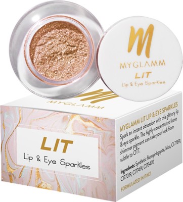 

MyGlamm LIT LIP & EYE SPARKLES - Your Grace 1.1 g(Your grace)