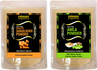 

Donnara Organics 100% Natural Sandalwood Powder and Amla powder Combo pack of 2 of 150 gms(300 gms)(300 g)