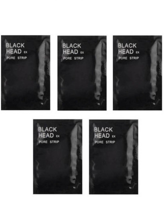 

Stylazo Charcoal Blackhead Whitehead Remover, Black Head Ex Pore Cleansing Black Mask Pack of 5 (30 ml)(30 ml)