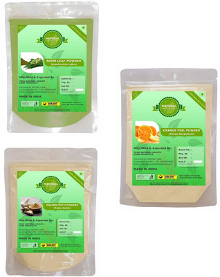 

Fedele Neem Powder,Orange Peel Powder,Multani Mitti For Skin care Naturally combo 3 pack(100Gm Each)(300 g)
