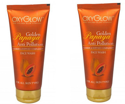 

Oxyglow GOLDEN PAPAYA ANTI POLLUTION FACE WASH (CLEARER & REFINED COMPLEXION) PACK OF 2 200 ML Face Wash(200 ml)
