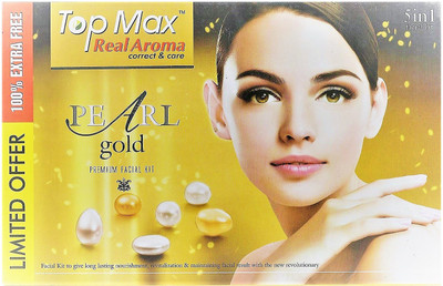 

Topmax real Aroma Pearl Gold 5 in 1 Premium Facial Kit 620 g(Set of 5)