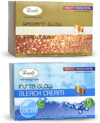 

Luster Radiant Glow Gold + Insta Glow Oxy Tan-Removal Bleach Cream(1000 ml)