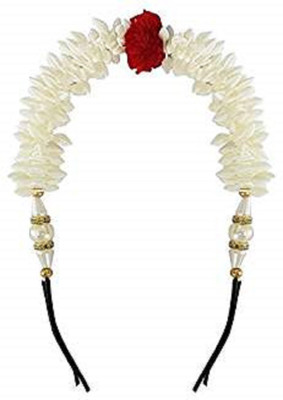

S R Enterprises hair new fashion white pins stylish gajra [pack of 1 pcs] Hair Accessory Set(White)