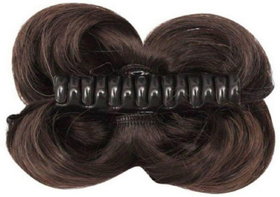 Param Brown Party hair Clutcher Bun(Brown)