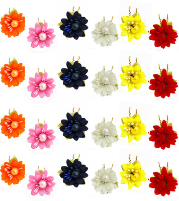 

Paradise Hair Pins For Women/Bridal Hair Accessories For Women And Girls/Big Juda Pins For Women Set Of 24pins Hair Pin(Multicolor)