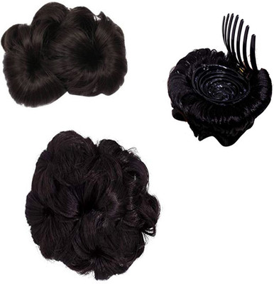 

S R Enterprises hair bridel stone juda extenson (pack of 3pcs ) Hair Extension