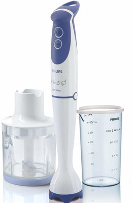 Philips HR1363/04 600 W Chopper, Hand Blender(White, Blue)
