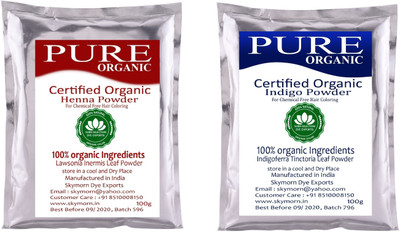 

SUBH SELECTION Natural Hair Color - 100% Pure Henna and Indigo Powder Combo pack 100g & 100g each!(200 g)