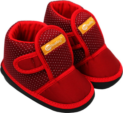 

Im Baby Boys & Girls Velcro Casual Boots(Red