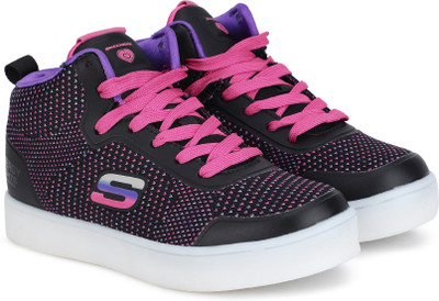

Skechers Girls Lace Sneakers(Black, Bkmt