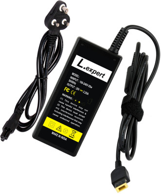 L.expert Laptop Charger for E460, 531, E540, E550, E555, E560 65w 3.25a (USB Slim Pin) 65 W Adapter(Power Cord Included)