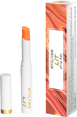 

MyGlamm LIT pH Lip Balm crush Orange(Pack of: 1, 2 g)