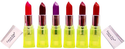 

Green line 'Green line' Seasonable color 6 lipsticks in pack(Red,Coffee,Pearl Mahroon,Purple,Mahroon,Coffee)