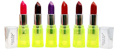 

Green line Modern color 6 lipsticks set(Pearl Mahroon,Mahroon,Red,Coffee,Purple)