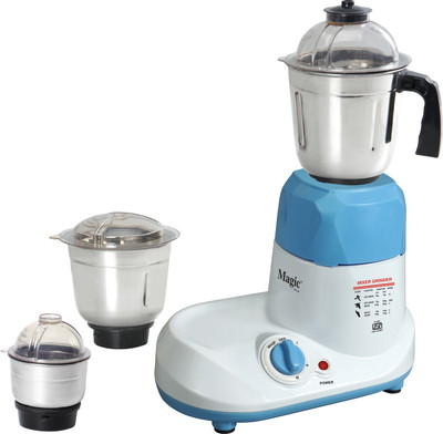 

Magic Surya COSMIC M-319* 750 Mixer Grinder(White, Blue, 3 Jars), Blue;white
