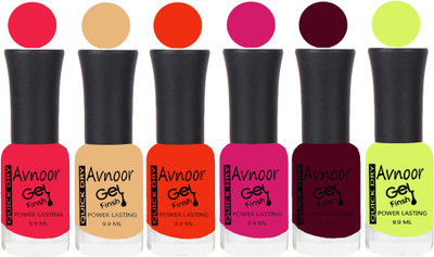 

Avnoor Trending Velvet Matte Nail Polish Combo 1940 Multicolor(Pack of 6)