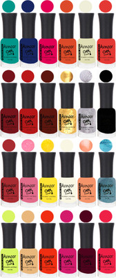 

Avnoor Trending Velvet Matte Nail Polish Combo 2011 Multicolor(Pack of 24)