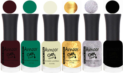 

Avnoor Trending Velvet Matte Nail Polish Combo 1956 Multicolor(Pack of 6)