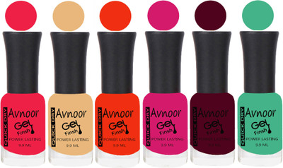 

Avnoor Trending Velvet Matte Nail Polish Combo 1961 Multicolor(Pack of 6)