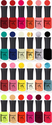 

Avnoor Trending Velvet Matte Nail Polish Combo 2024 Multicolor(Pack of 24)